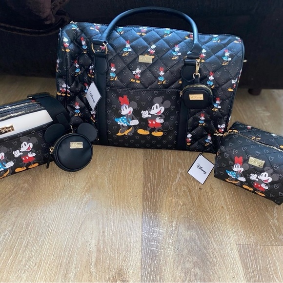 NWT Mickey weekender bag, crossbody bag and makeup bag - Picture 1 of 9